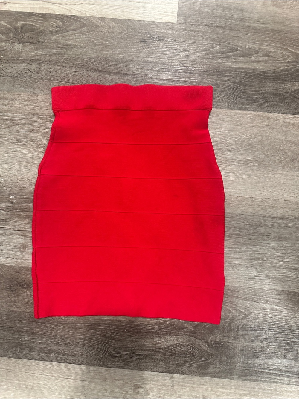 Forever 21 Red Bandage Mini Skirt